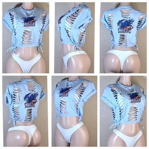 Buffalo Bills Custom Cropped Top